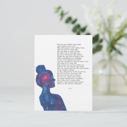 Shatter Starlight Postcard Postkarte (Stehend Vorderseite)