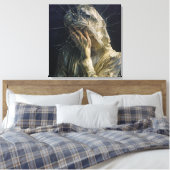 Shatter the Veil — Gothic Surreal Fine Art Leinwanddruck (Insitu (Schlafzimmer))