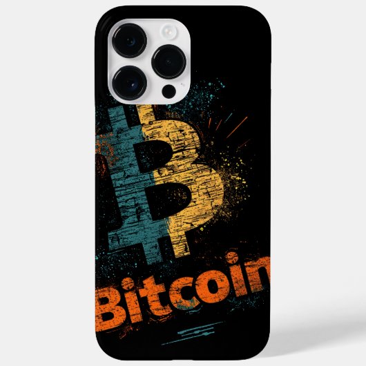 Shattered Bitcoin Logo Crypto Blockchain Design Case-Mate iPhone Hülle (Rückseite)