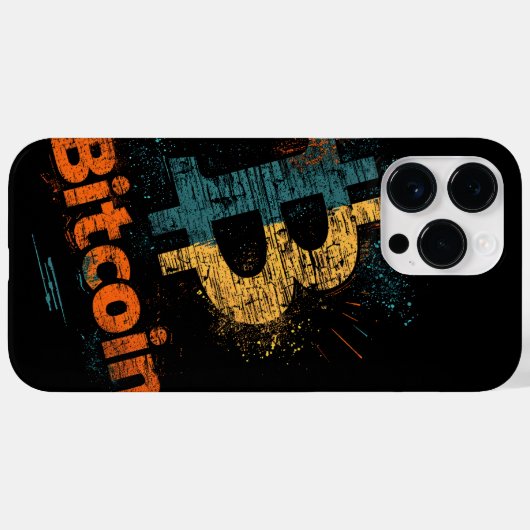 Shattered Bitcoin Logo Crypto Blockchain Design Case-Mate iPhone Hülle (Rückseite (Horizontal))