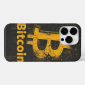 Shattered Bitcoin Logo Crypto Blockchain Design iPhone Hülle (Rückseite (Horizontal))