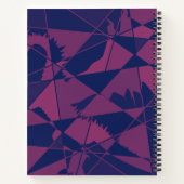 Shattered Blue Red Notizblock (Rückseite)