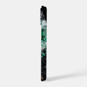 Shattered Emerald Geode Heart iPhone 15 Hülle (Linke Seite)