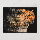 Shattered Leopard Postkarte (Vorderseite)