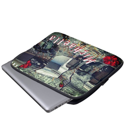 Shattered, Scattered & Wrapped & Your Name Laptopschutzhülle (Vorne Knopf)