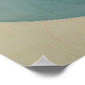 Shattered Serenity: Geometric Abstract Portrait Poster (Ecke)