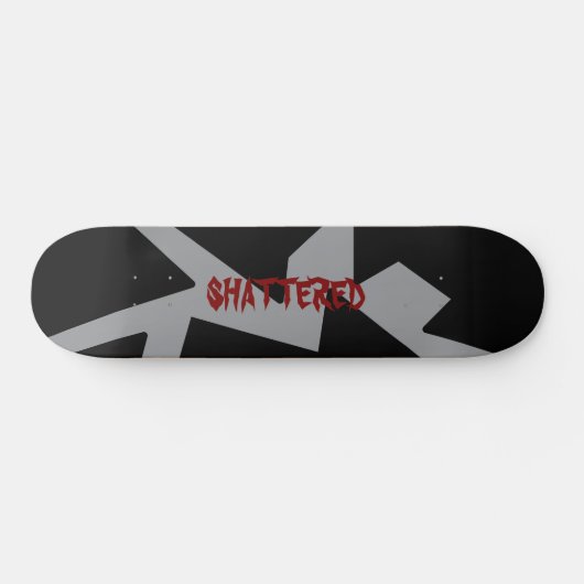 shattered skate deck skateboard (Horizontal)