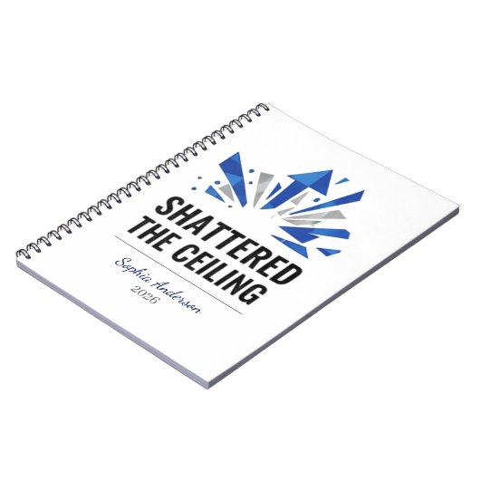 Shattered The Ceiling | Personalized Notizblock (Linke Seite)