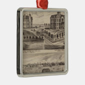 Shattuck Schule, Faribault Willis Hall, Minnesota Silbernes Ornament (Rechts)