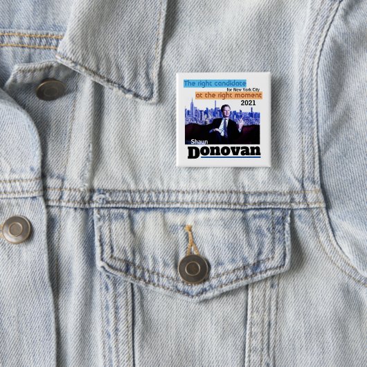 Shaun Donovan für NYC Mayor 2021 Button (Beispiel)