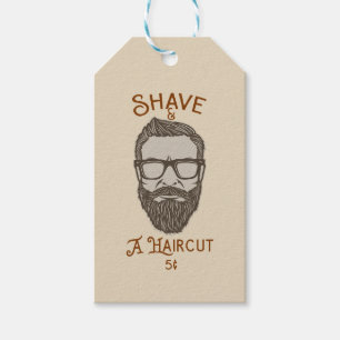 Shave & A Haircut Retro Barber Shop Graphic Type Geschenkanhänger