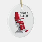 Shave & Haircut Keramik Ornament (Rechts)