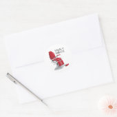 Shave & Haircut Runder Aufkleber (Umschlag)