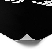 Shave the Whales Funny Animal Pub Dark BG Poster (Ecke)