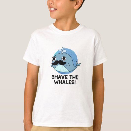 Shave the Whales Funny Animal Pub T-Shirt (Vorderseite)