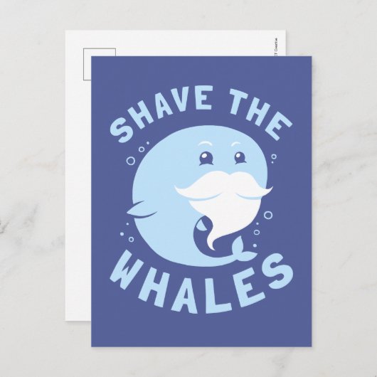 Shave the Whales Postkarte (Vorne/Hinten)