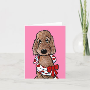 Shaved Chocolate Doodle Valentine-Karte Feiertagskarte