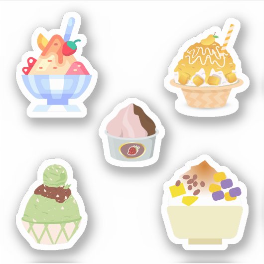 Shaved Ice Stickers Aufkleber (Vorderseite)