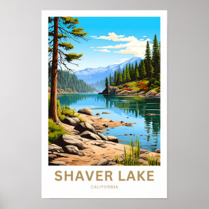 Shaver Lake California Travel Print Poster