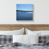 Shaver Lake im Winter Leinwanddruck (Insitu (Schlafzimmer))