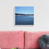 Shaver Lake im Winter Leinwanddruck (Insitu (Wohnzimmer))