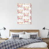 Shavuot - Blumenmuster Leinwanddruck (Insitu (Schlafzimmer))