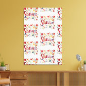 Shavuot - Blumenmuster Leinwanddruck (Insitu (Wohnzimmer))