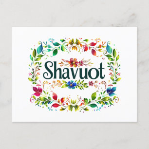 Shavuot - Feierlichkeiten zum Shavuot Festival Feiertagspostkarte