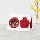 Shavuot funkelnd Granatapfel Karte (Gelbe Blume)