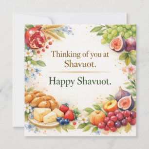 Shavuot Grußkarte, Ich denke an Dich zu Shavuot