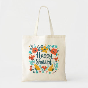 Shavuot - Happy Shavuot Celebration mit Blume Tragetasche