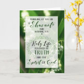 Shavuot Lily of the Valley Holy Life Karte (Gelbe Blume)