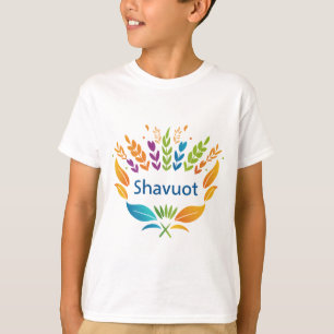 Shavuot - Shavuot-Symbol mit farbenprächtiger Weiz T-Shirt