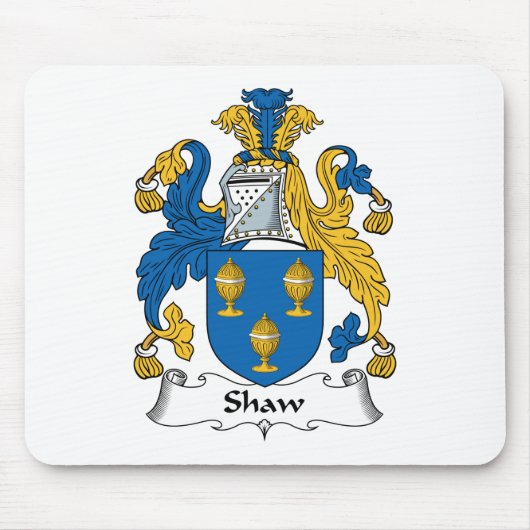 Shaw-Familienwappen Mousepad (Vorne)