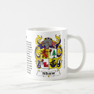 Shaw-Familienwappen-Tasse Kaffeetasse