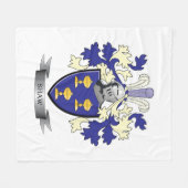 Shaw-Familienwappen-Wappen Fleecedecke (Vorderseite (Horizontal))