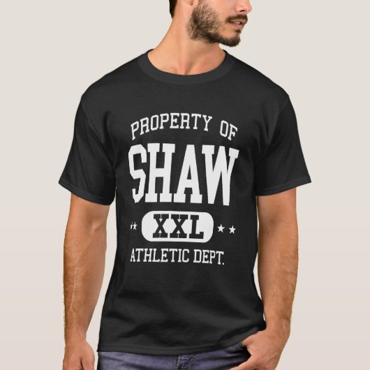 Shaw Retro Athletic Property Dept T-Shirt (Vorderseite)