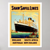 Shaw Savill Line Poster (Vorne)