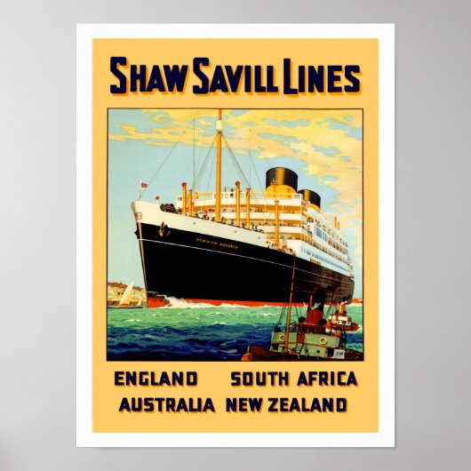 Shaw Savill Line Poster (Vorne)