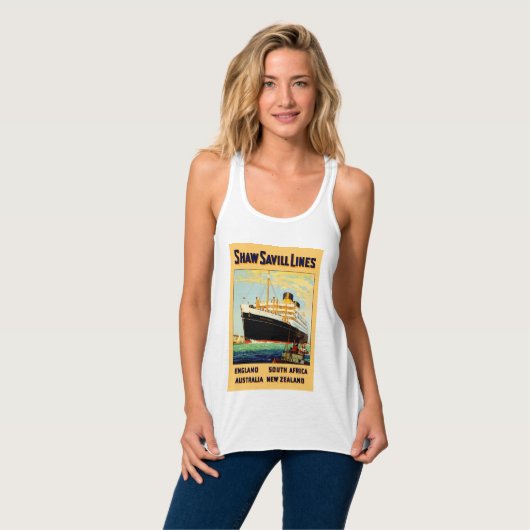 Shaw Savill Line Tank Top (Vorderseite Vollansicht)