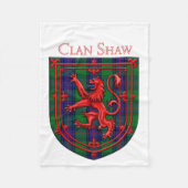 Shaw Tartan Scottish Kariert Lion Rampant Fleecedecke (Vorderseite)