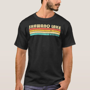 Shawano Lake Wisconsin Lustiges Angeln Camping Som T-Shirt