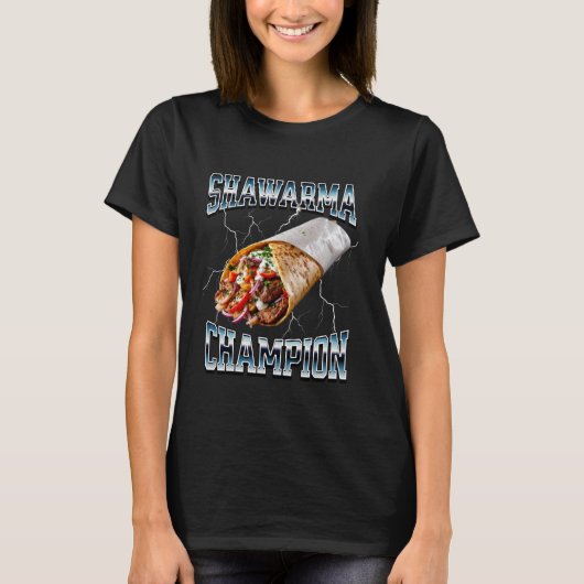 Shawarma Champion Doner Kebab Eating Contest Winne T-Shirt (Vorderseite)