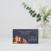 Shawarma Middle East Business Card Visitenkarte (Stehend Vorderseite)