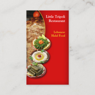 Shawarma Middle East Business Card Visitenkarte