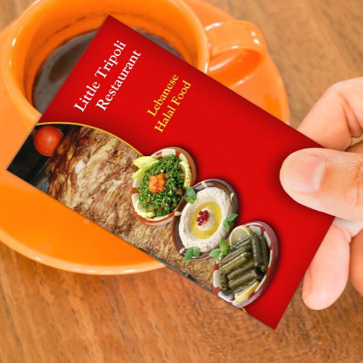 Shawarma Middle East Business Card Visitenkarte