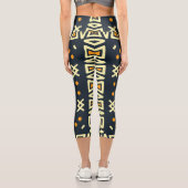 Shawl Design: Indian Batik Square. Capri Leggings (Rückseite)