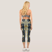 Shawl Design: Indian Batik Square. Capri Leggings (Rückseite)