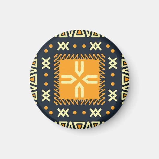 Shawl Design: Indian Batik Square. Magnet (Vorne)