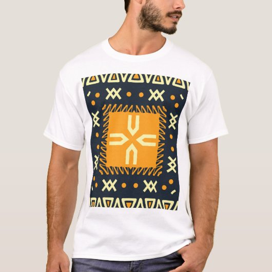 Shawl Design: Indian Batik Square. T-Shirt (Vorderseite)